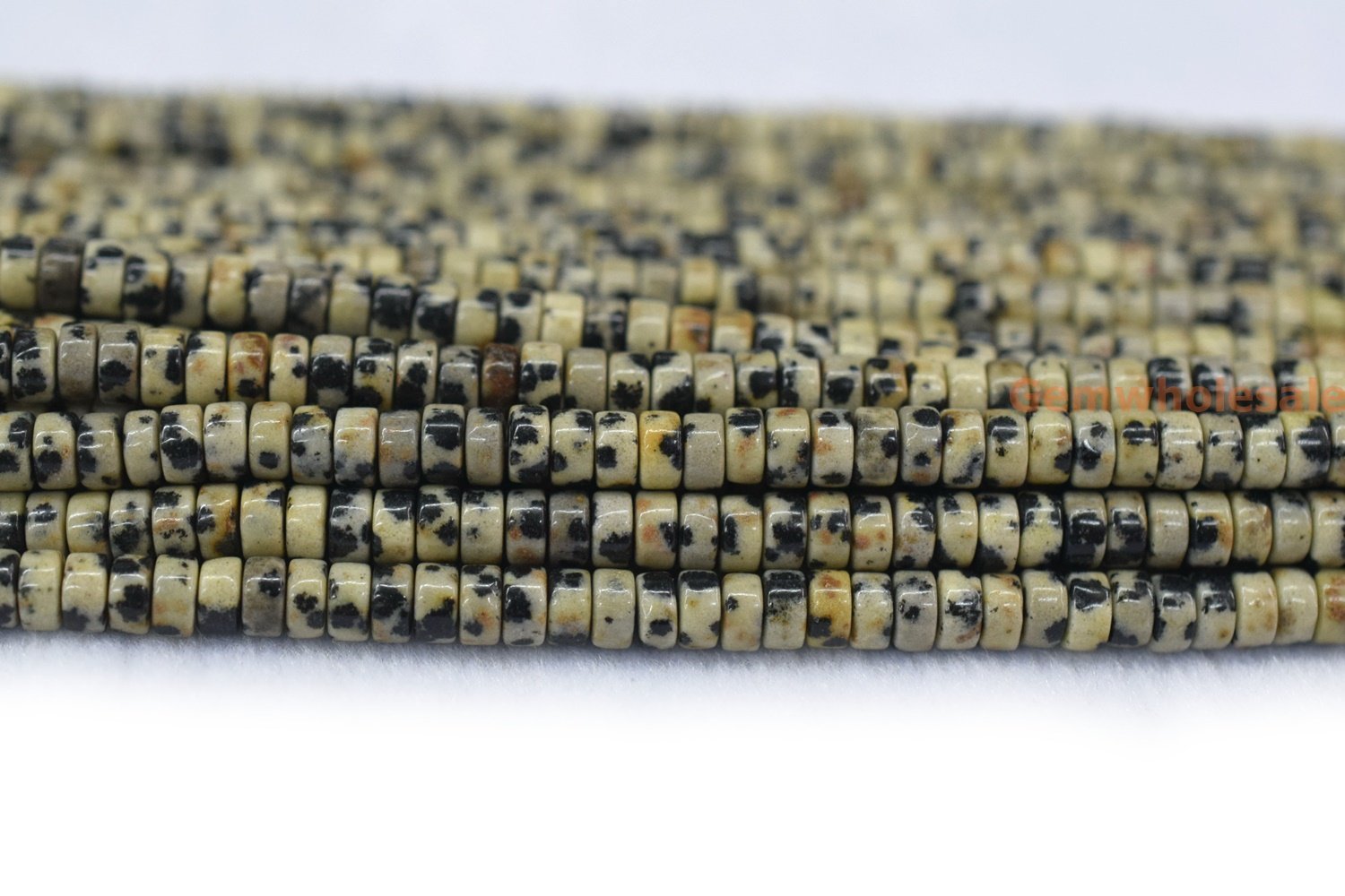 Dalmation jasper - Heishi- beads supplier