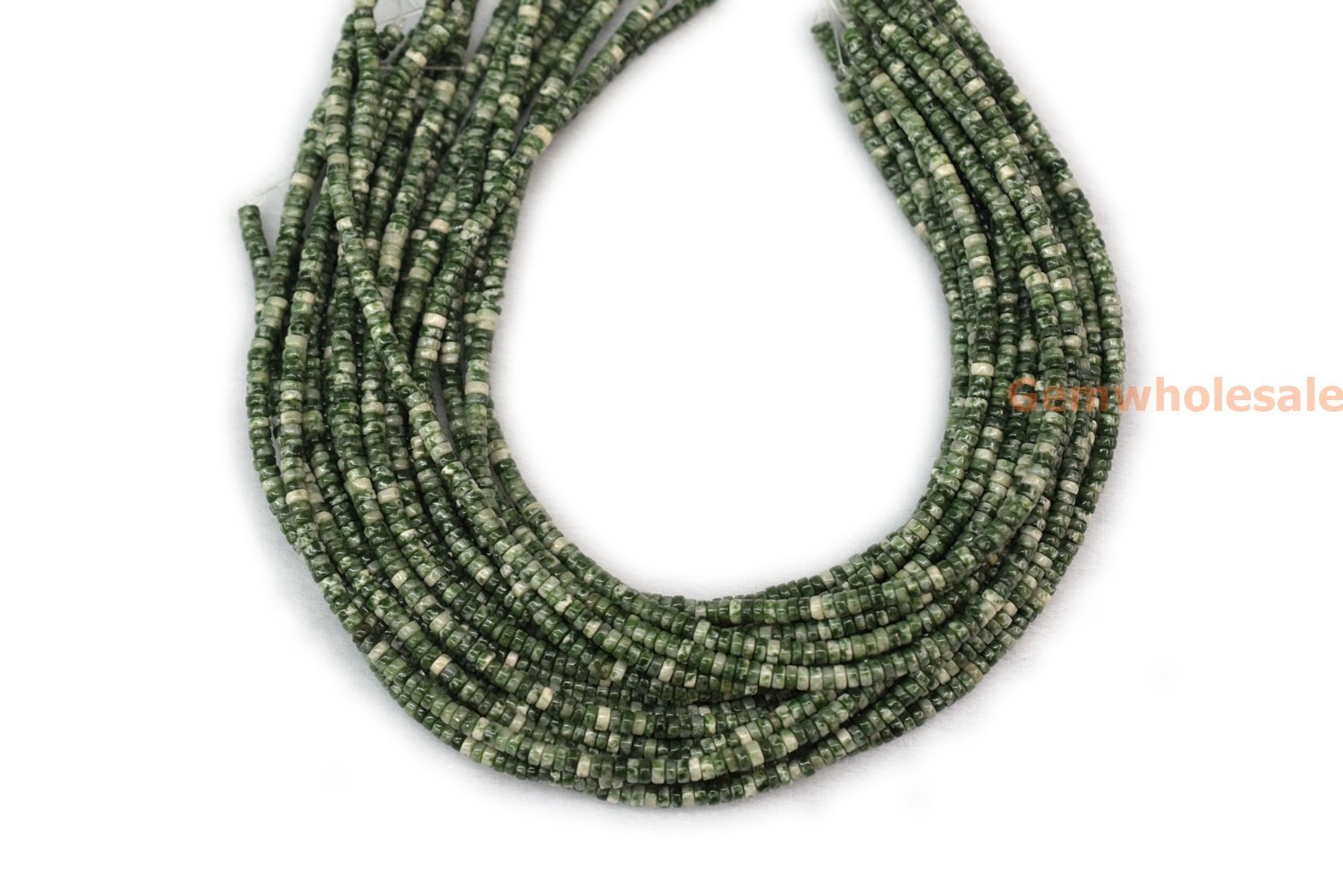 Green spot stone - Heishi- beads supplier