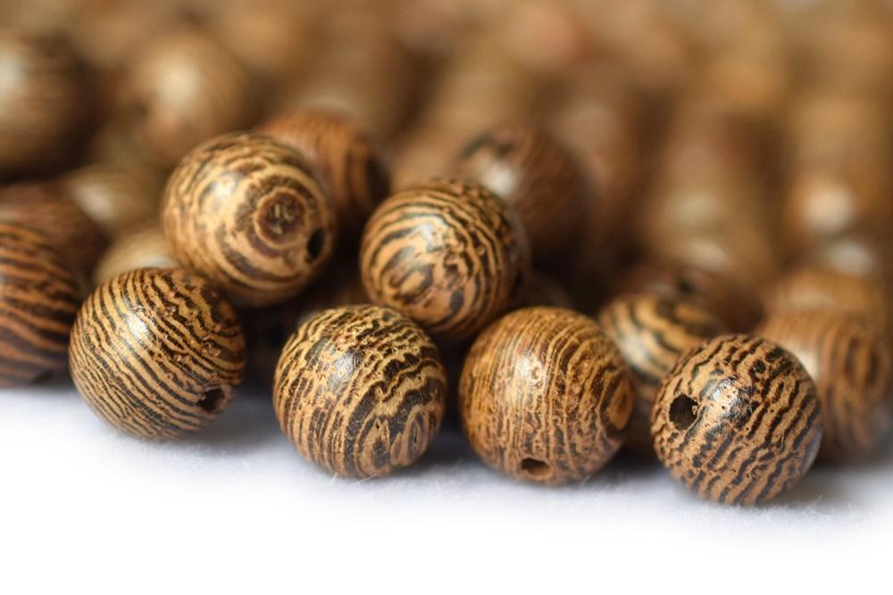 50pcs 12mm wenge wood/tiger grain wood round beads