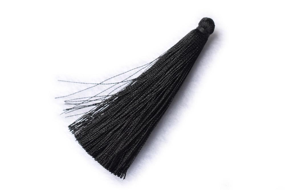 10PCS 6.5cm High Quality black Handmade silk Thread Tassels