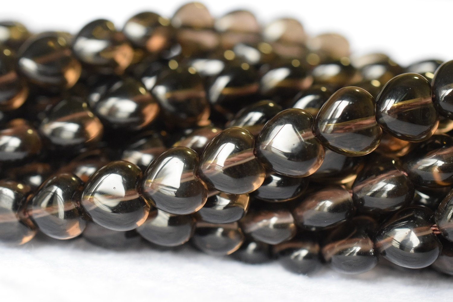 Smoky quartz - Heart- beads supplier