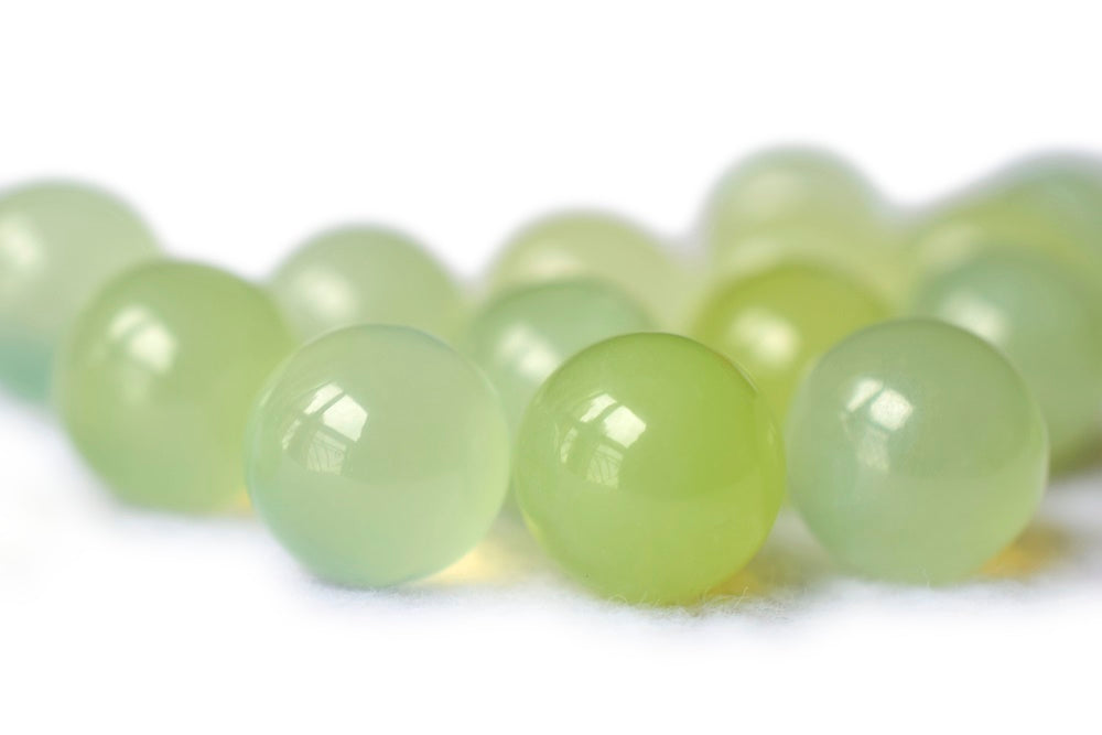 10PCS 10mm natural new jade undrilled green round single stone beads