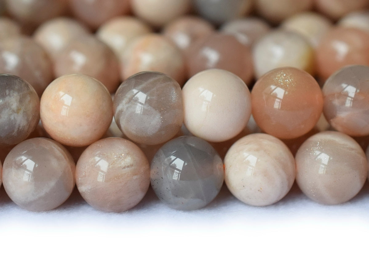 15.5" 8mm natural Sunstone round gemstone beads