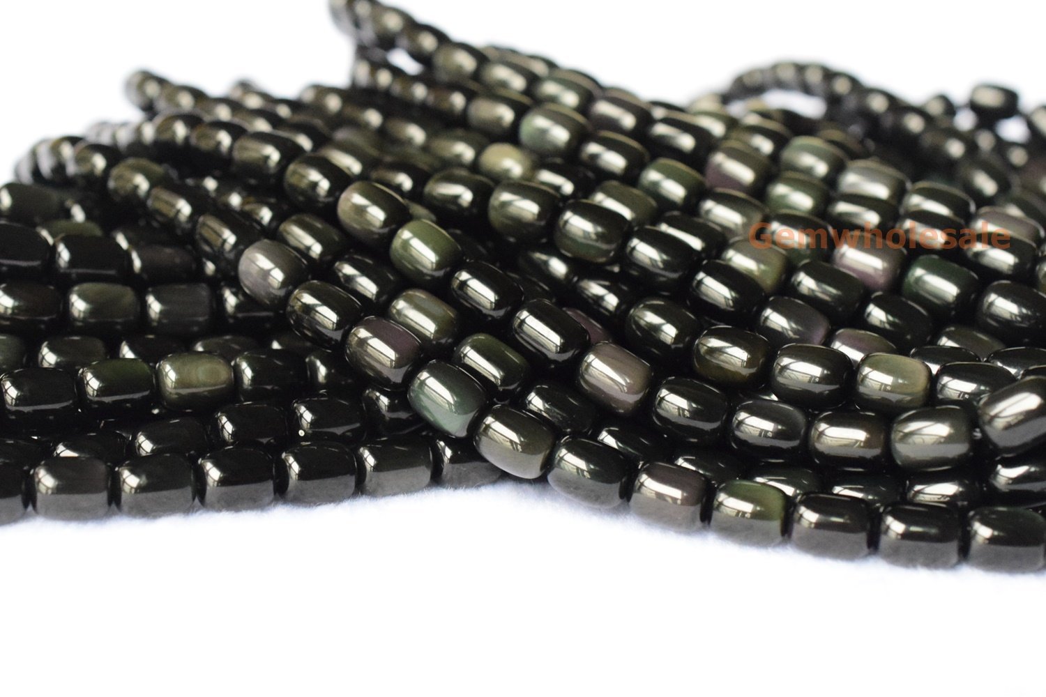 Rainbow Obsidian - Drum- beads supplier