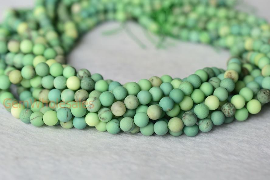 Moss green opal - Round- beads supplier