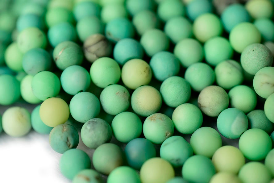 Moss green opal - Round- beads supplier