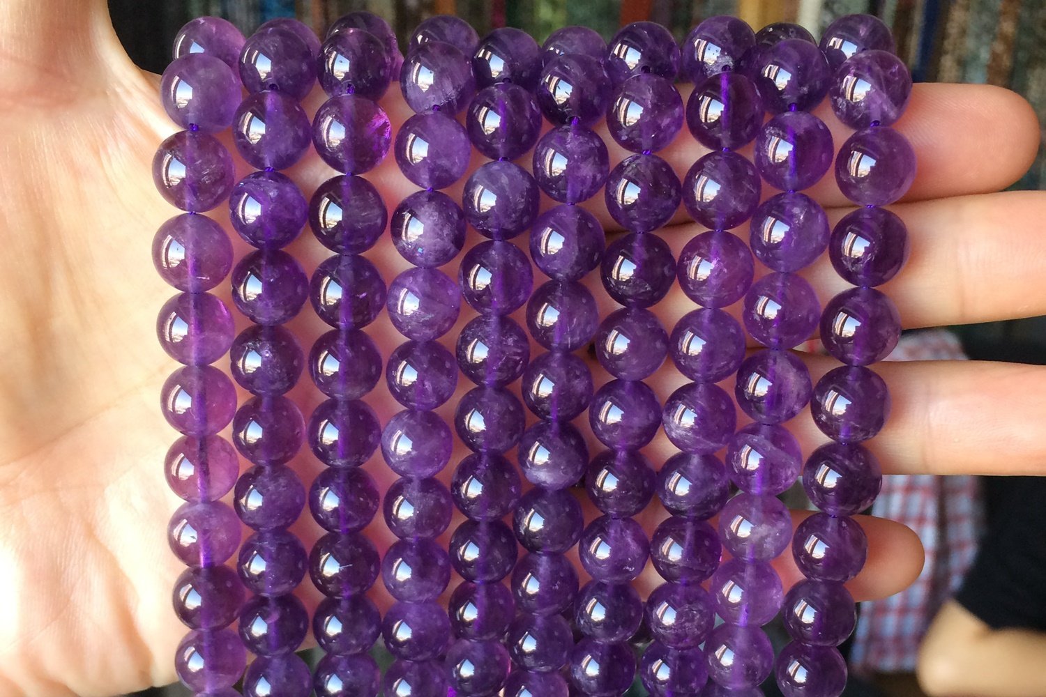 Amethyst - Round- beads supplier