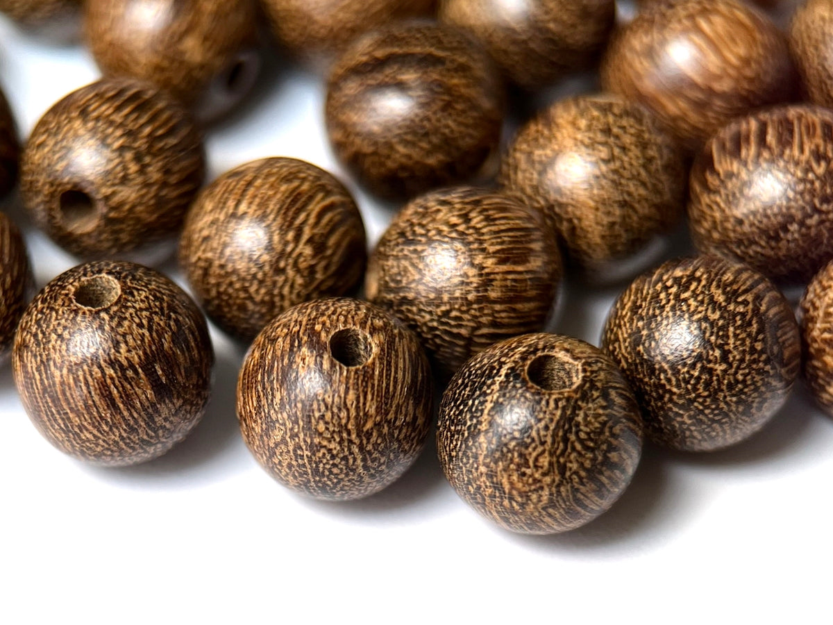16mm Wholesale Round Dark Brown Wood Beads at CraftySticks