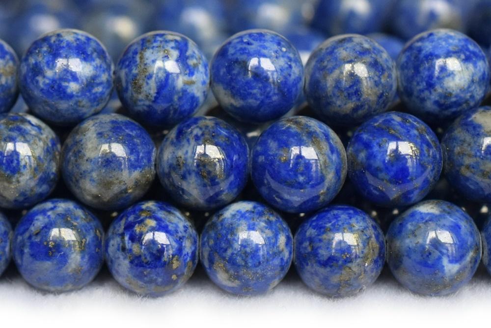 15.5" 10mm AB Natural genuine Lapis lazuli semi precious stone round beads