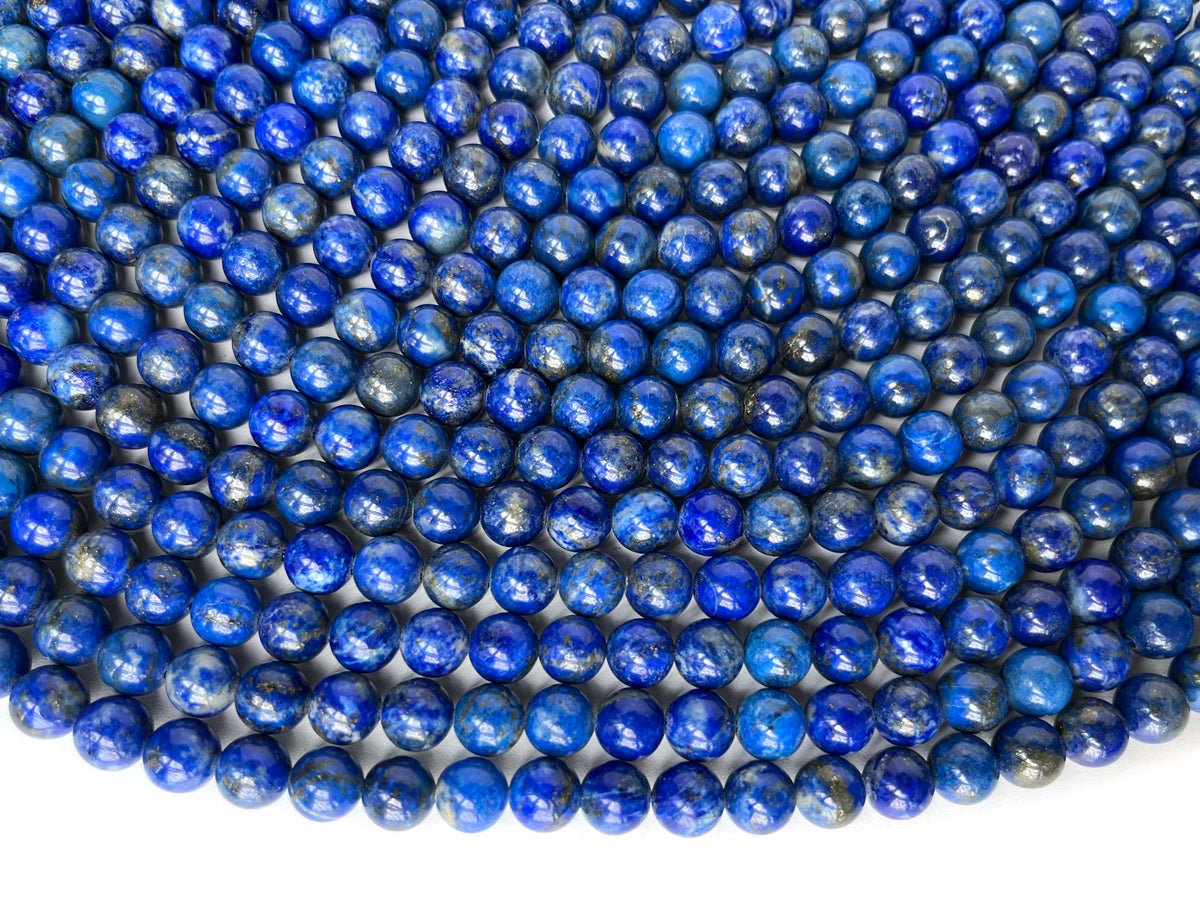 15.5" 8mm A Natural genuine Lapis lazuli stone round beads ML