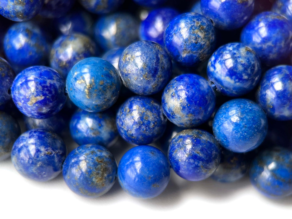 15.5" 8mm A Natural genuine Lapis lazuli stone round beads ML