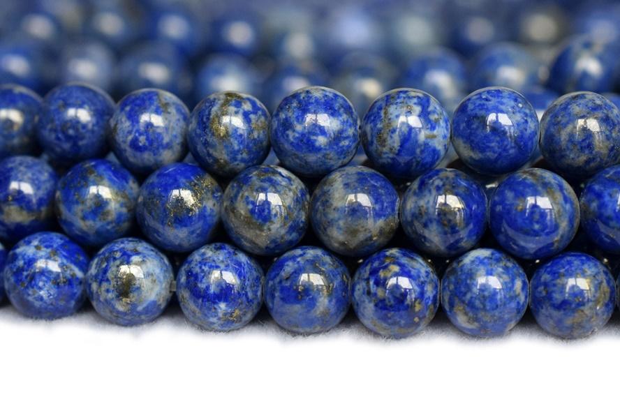 15.5" 8mm AB Natural genuine Lapis lazuli semi precious stone round beads