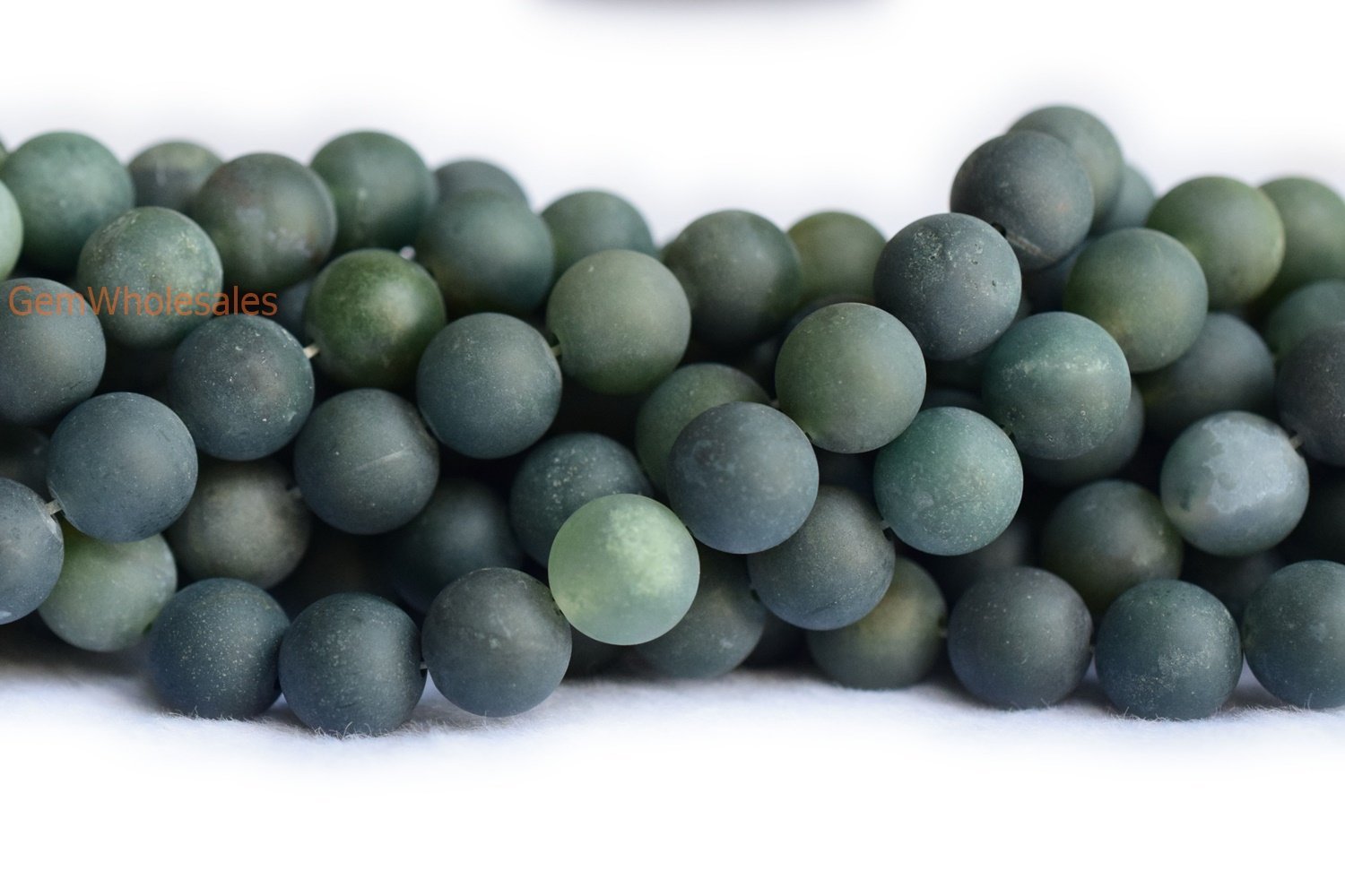 moss Agate - Round- beads supplier