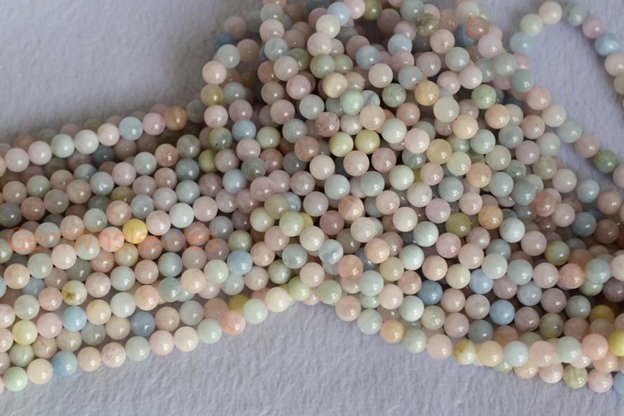 Morganite - Round- beads supplier