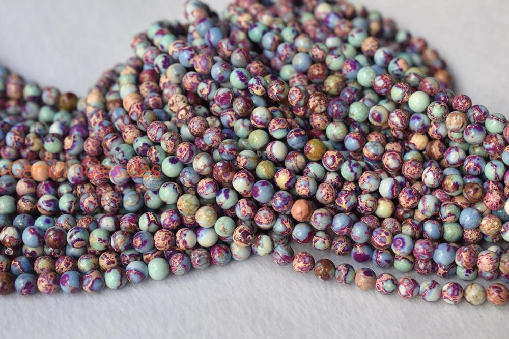 Sediment,impression jasper,emperor jasper,Aqua terra jasper - Round- beads supplier