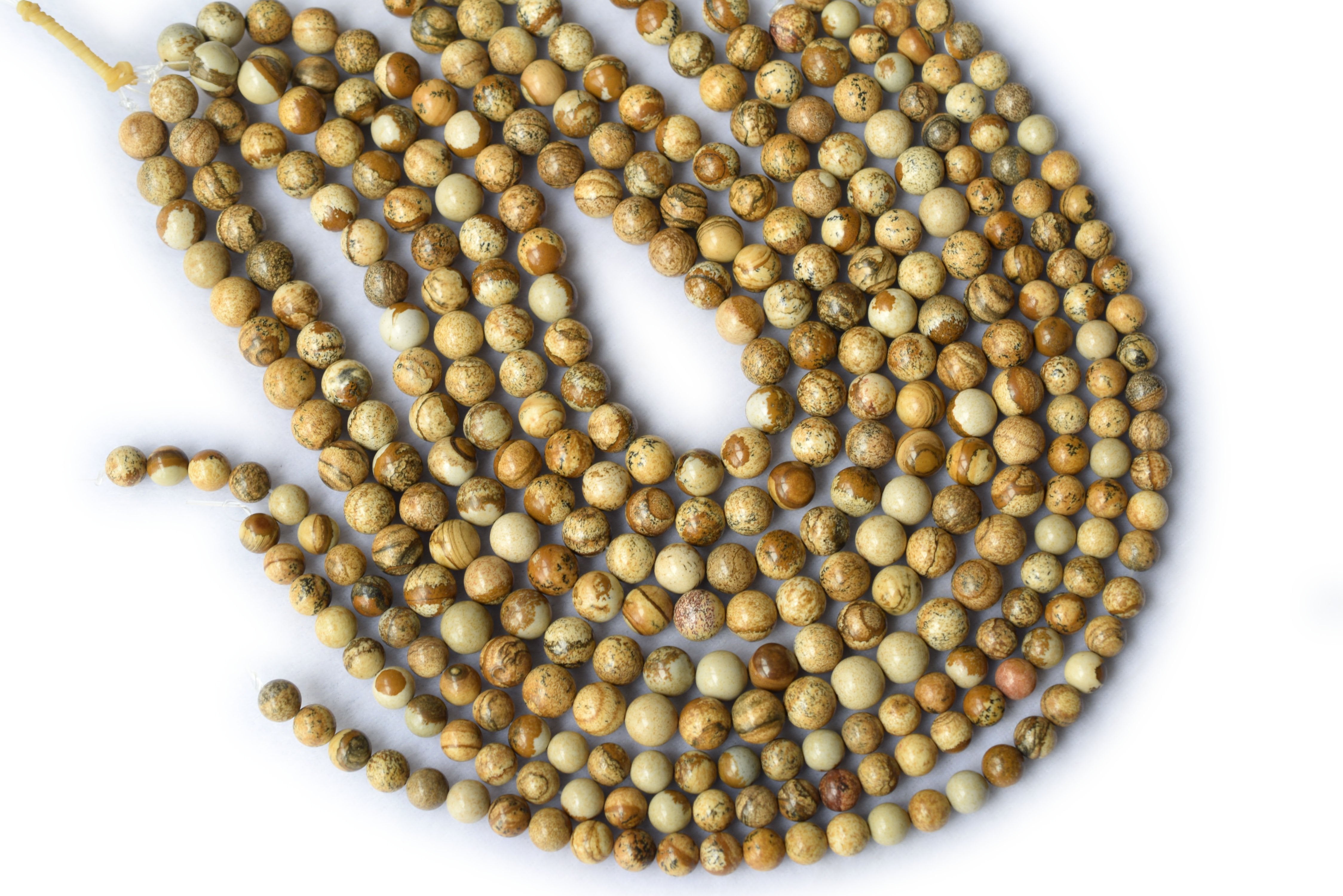 Picture stone - Round- beads supplier