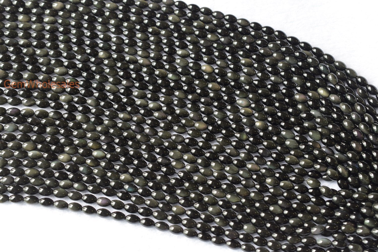 Rainbow Obsidian - Rice- beads supplier