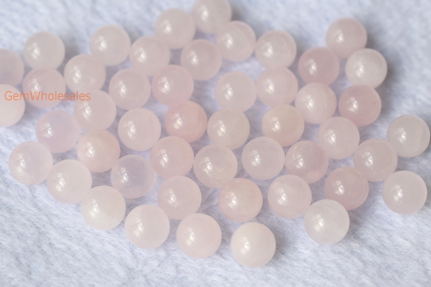 rose quartz - Round- beads supplier