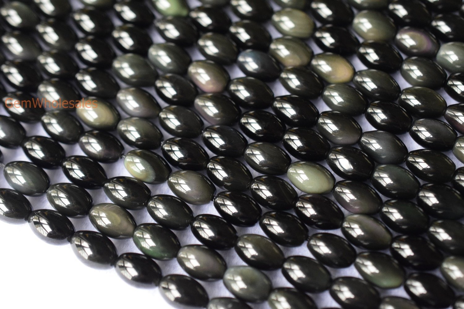 Rainbow Obsidian - Rice- beads supplier