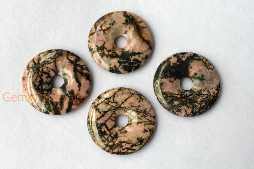 Rhodonite - Donut- beads supplier