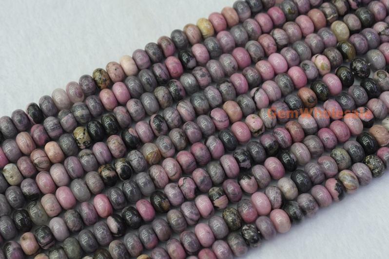 Rhodonite - Rondelle- beads supplier