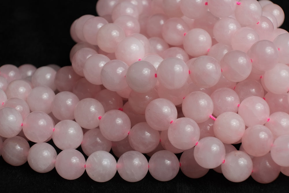 15.5" Natural Rose quartz 8mm/10mm/12mm round beads, pink gemstone
