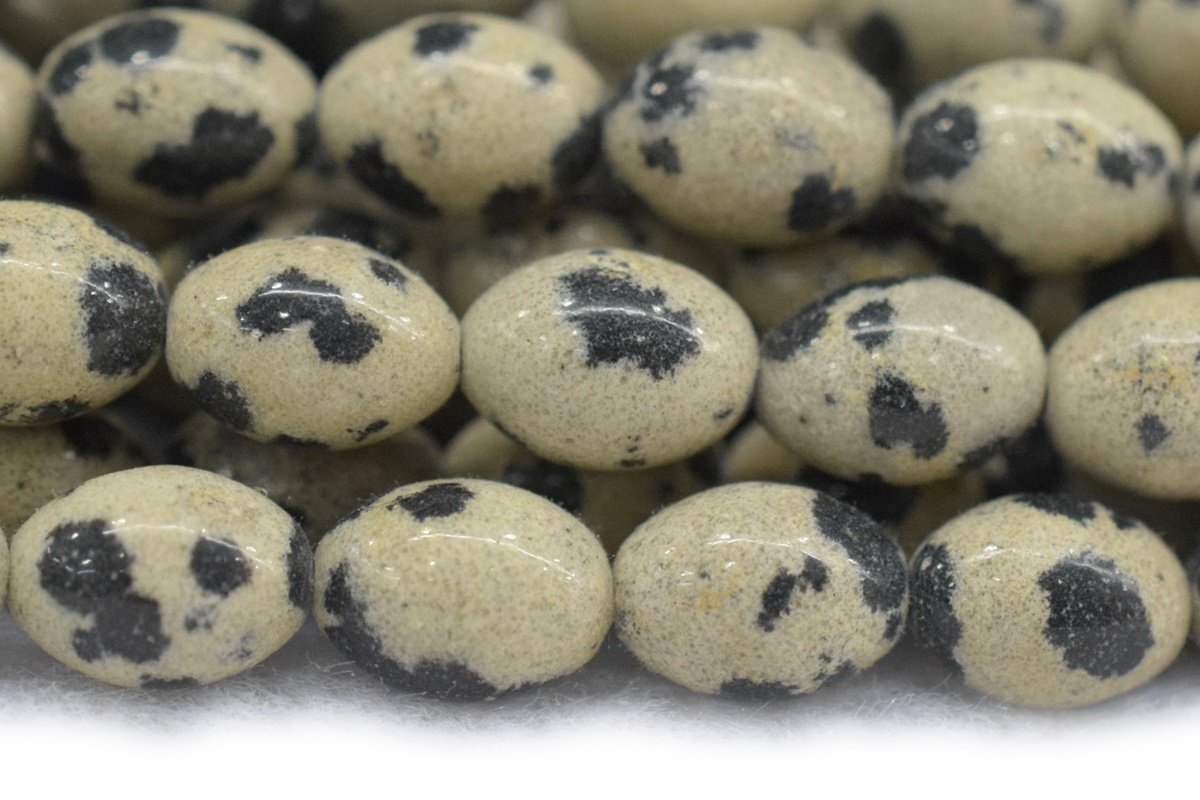 15.5" 6x8mm Dalmation jasper rice beads,black grey gemstone beads, 6x8mm barrel beads