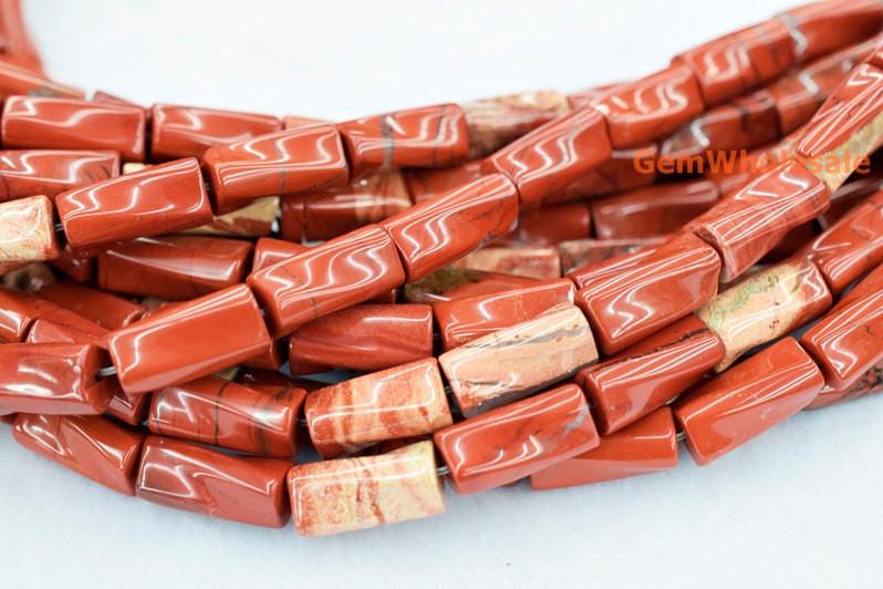 Red jasper - Tube- beads supplier