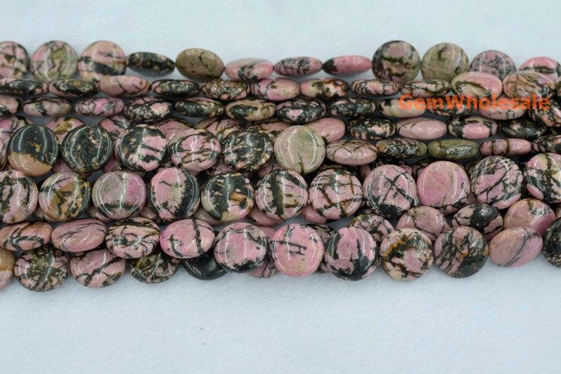 Rhodonite - Coin- beads supplier