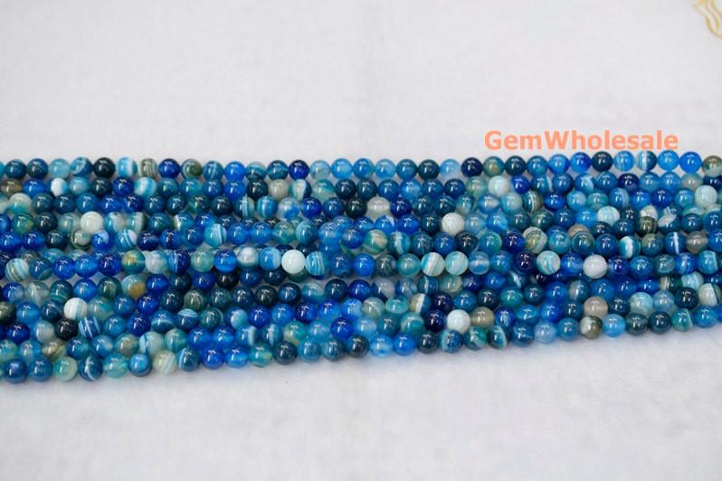 Stripe Agate - Round- beads supplier