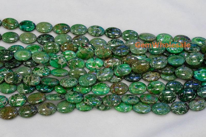 Sediment,impression jasper,emperor jasper - Oval- beads supplier
