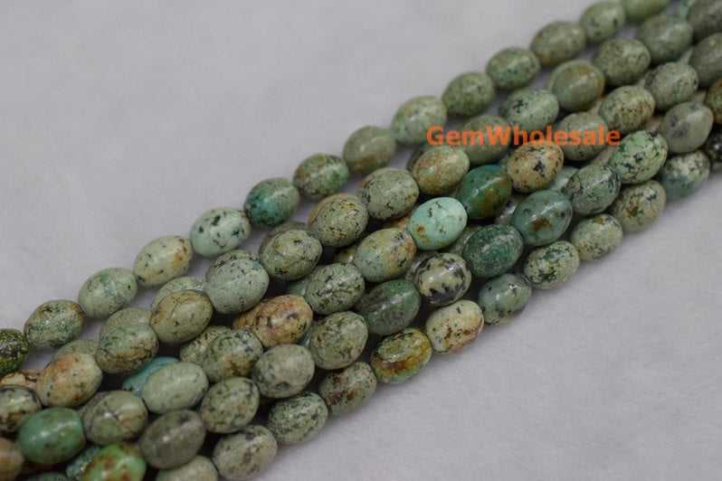 15.5" 8x10mm African turquoise olive beads, African turquoise rice beads,barrel beads, Y0lf