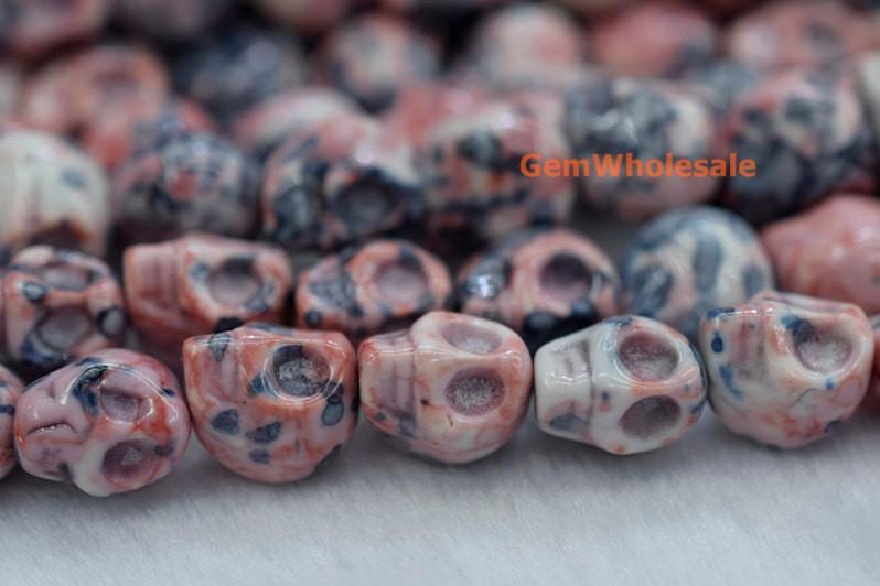 Rain flower stone - Skull- beads supplier