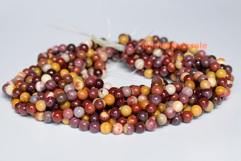 15.5" 8mm Natural moukaite/mookaite jasper round beads,moukaite semi-precious stone