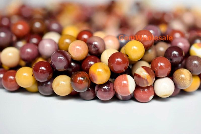 Moukaite,Mookaite - Round- beads supplier