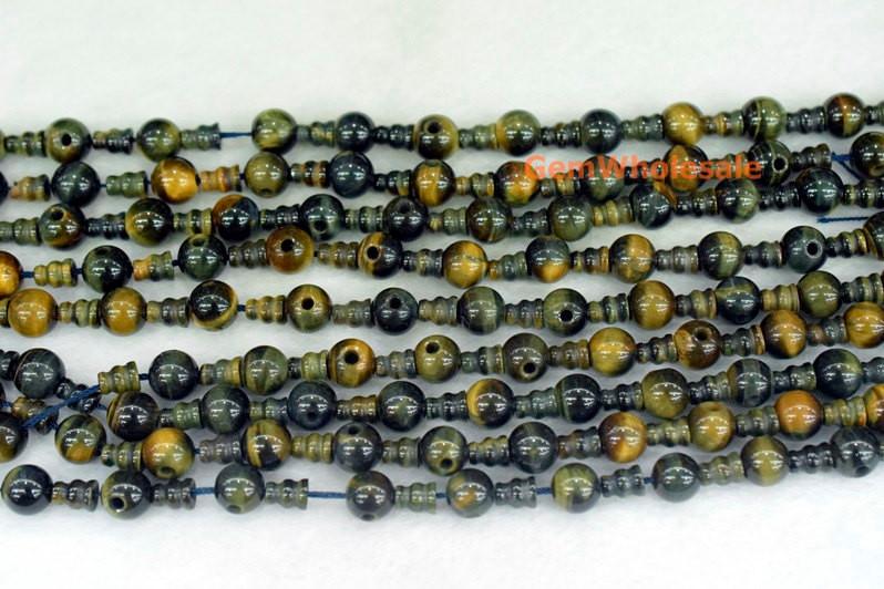 Blue tiger eye - T hole- beads supplier