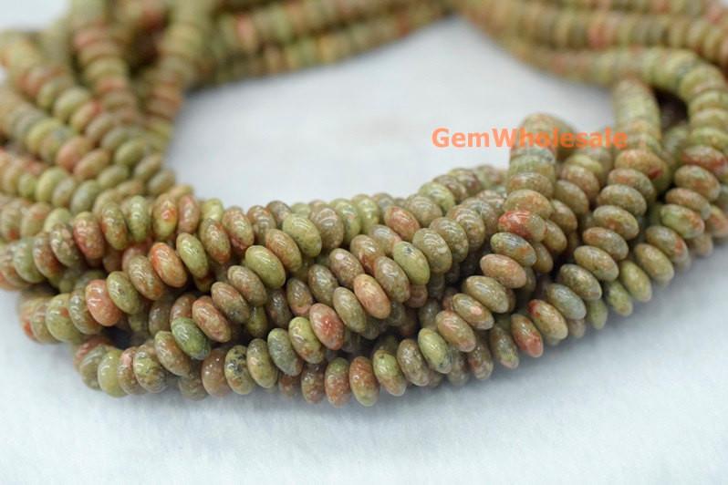 Unakite - Rondelle- beads supplier