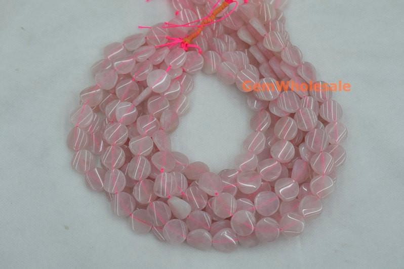 Rose quartz - Coin- beads supplier