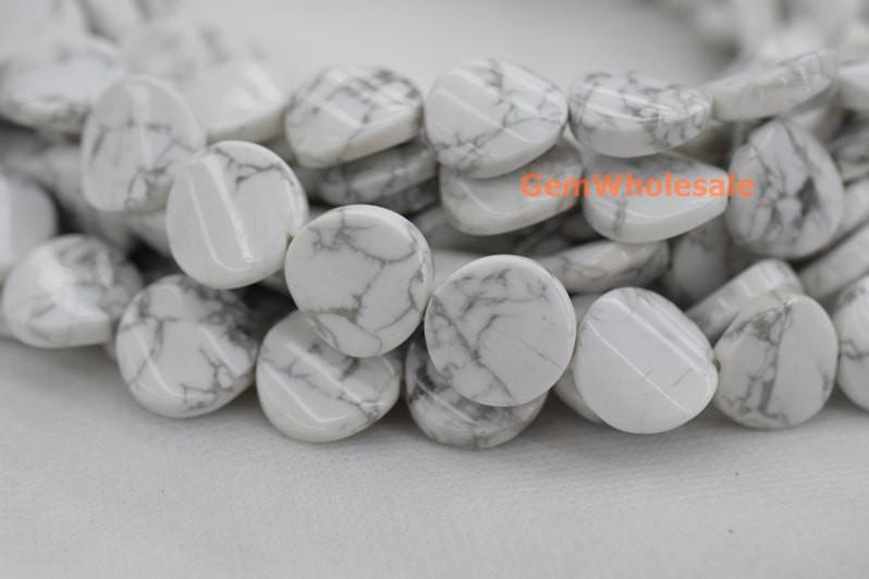 White howlite - Coin- beads supplier