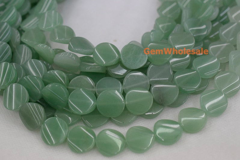 Green Aventurine - Coin- beads supplier