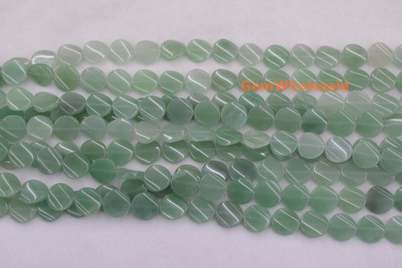 Green Aventurine - Coin- beads supplier