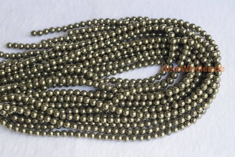 Pyrite - Round- beads supplier