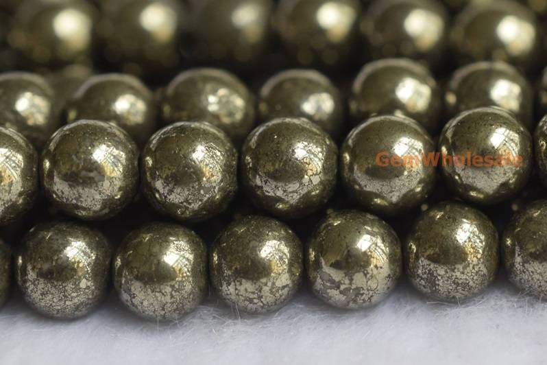Pyrite - Round- beads supplier