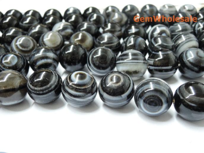 eye Agate - Round- beads supplier