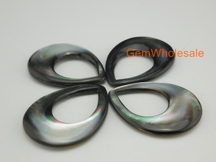 Black shell - Oval- beads supplier