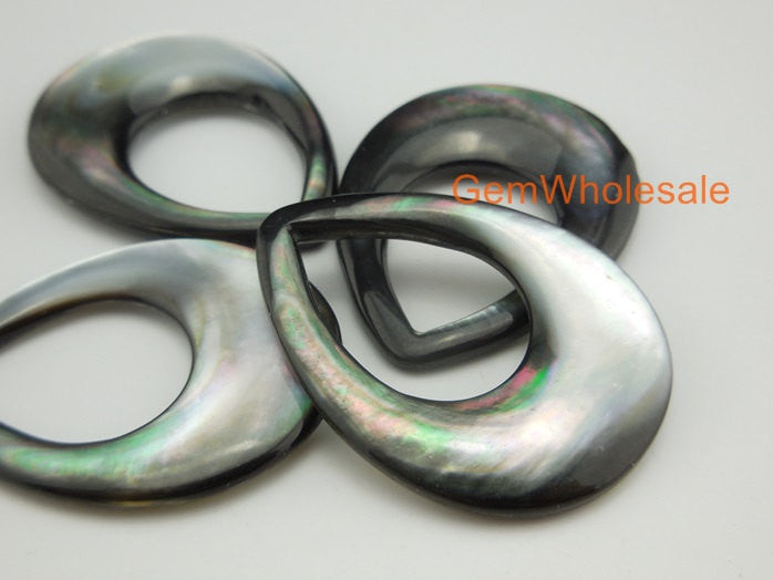 Black shell - Oval- beads supplier
