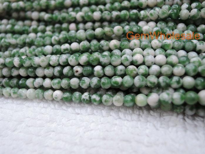 QingHai green jasper - Round- beads supplier