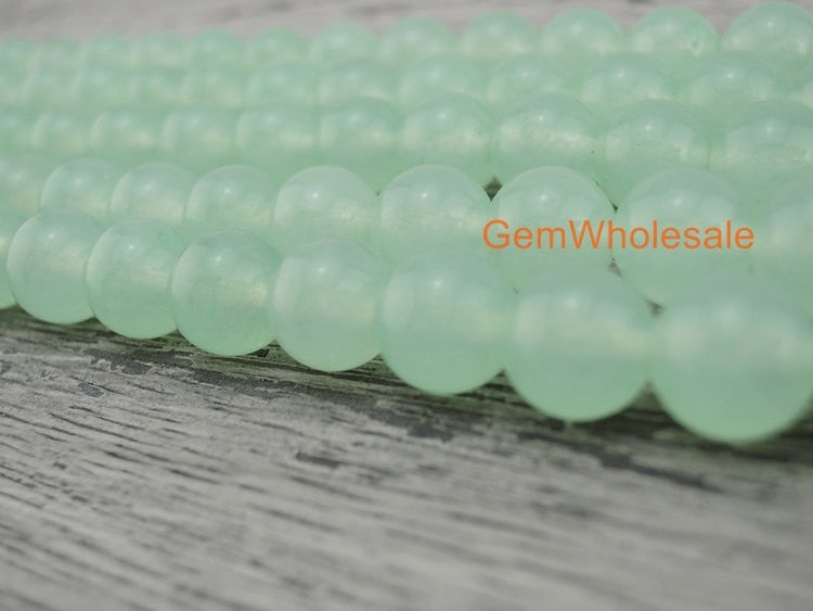 15" 6mm/8mm/10mm/12mm green Malaysian jade Round beads gemstone