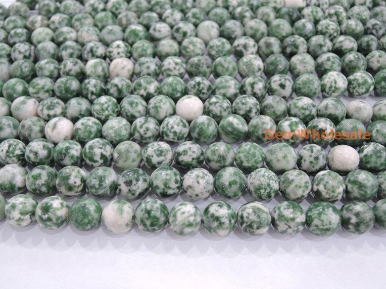 Qinghai Green Jasper - Round- beads supplier