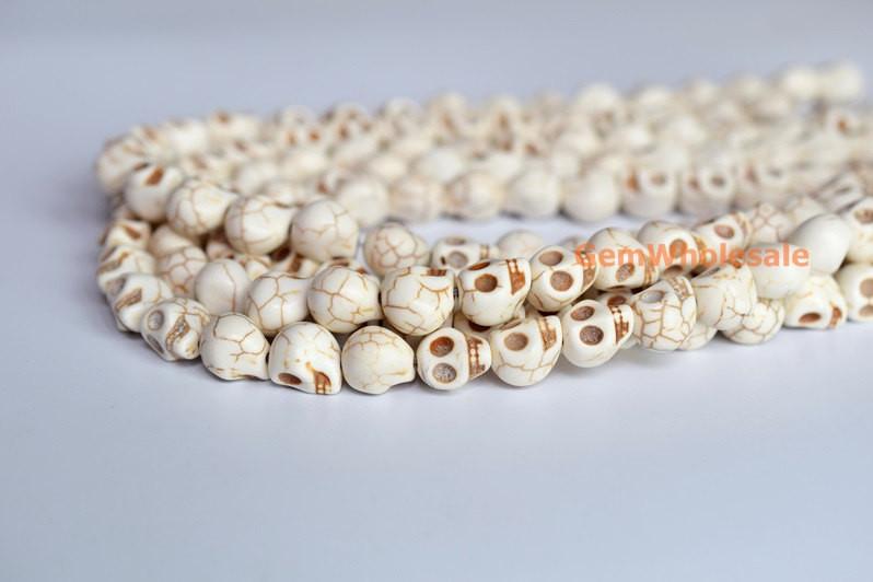 Howlite - Skull- beads supplier